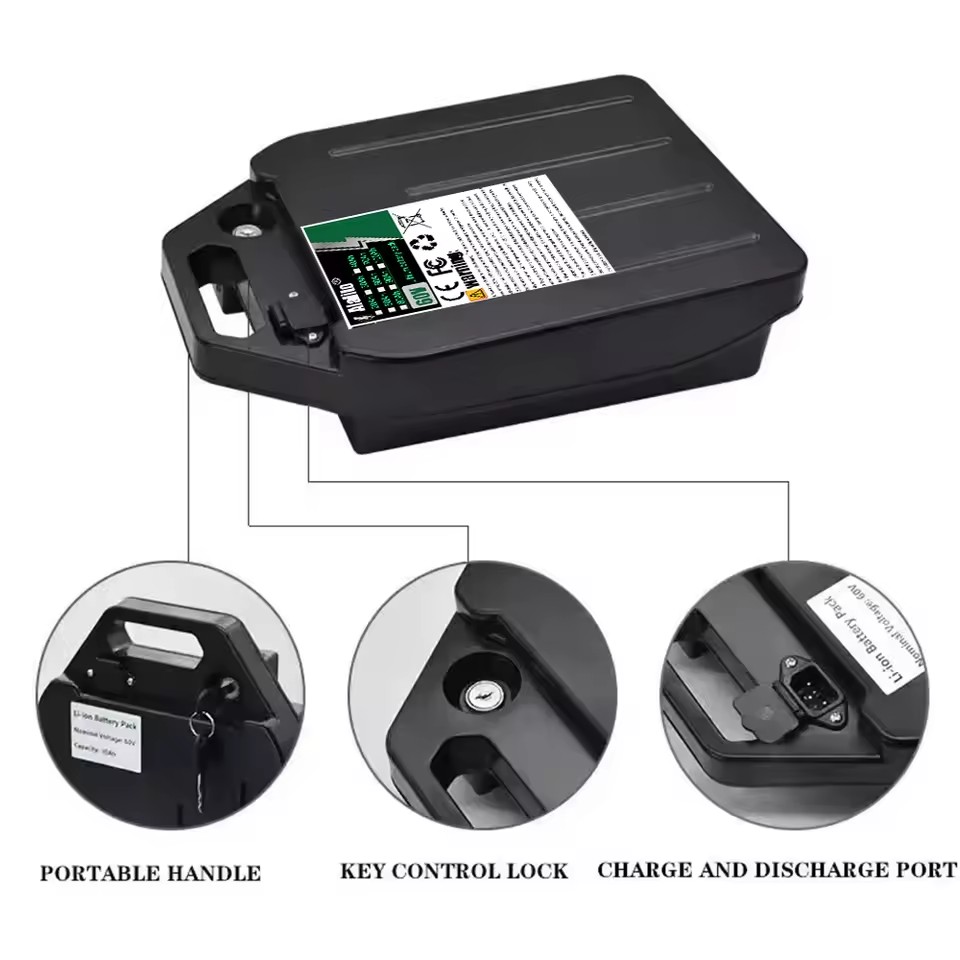 Electric vehicle lithium batte - đánh giá và giá 60V 50Ah Electric Scooter Battery