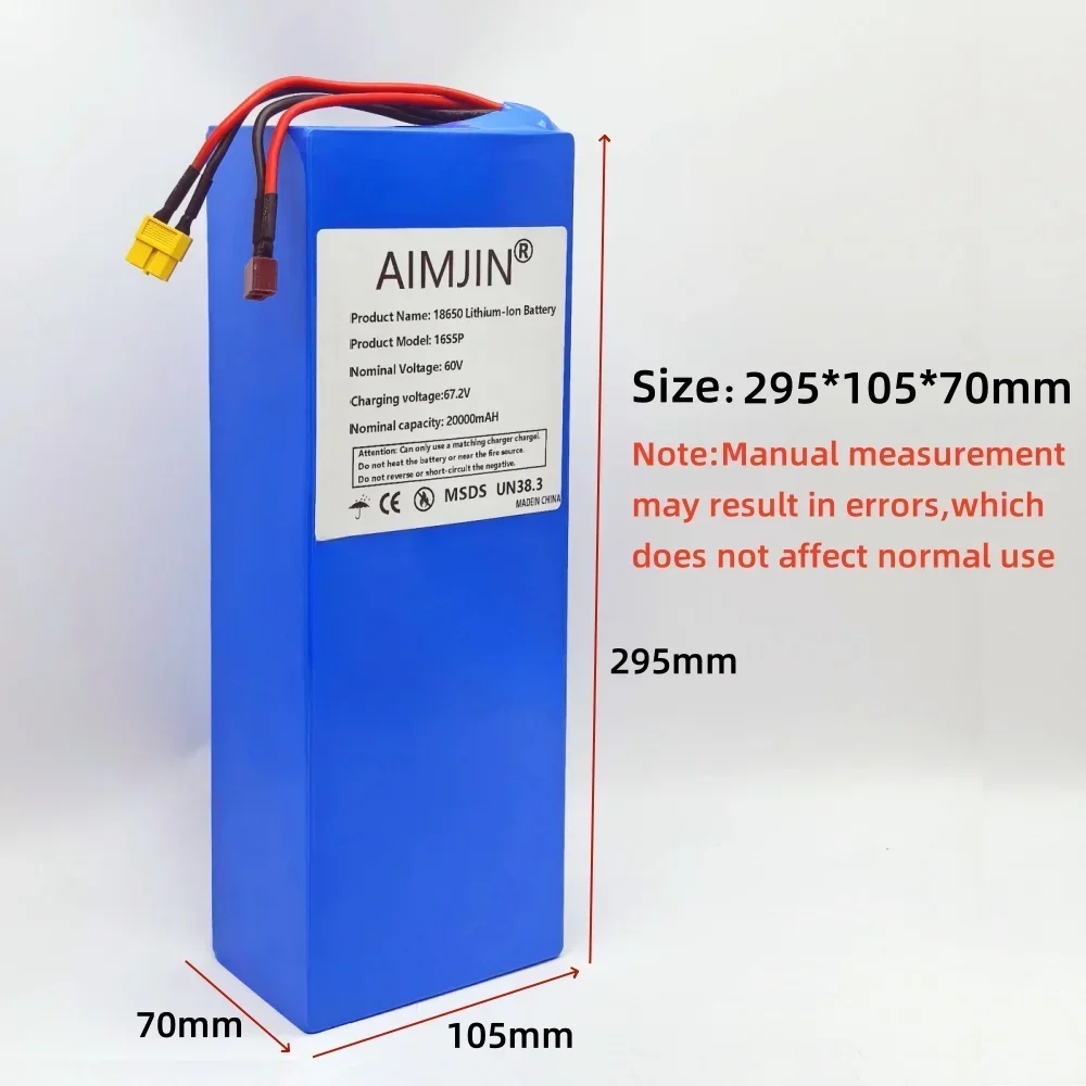 Pin Li-ion 20000mAh 16S5P 60V  - đánh giá và giá 72V 40Ah Lifepo4 Battery Pack