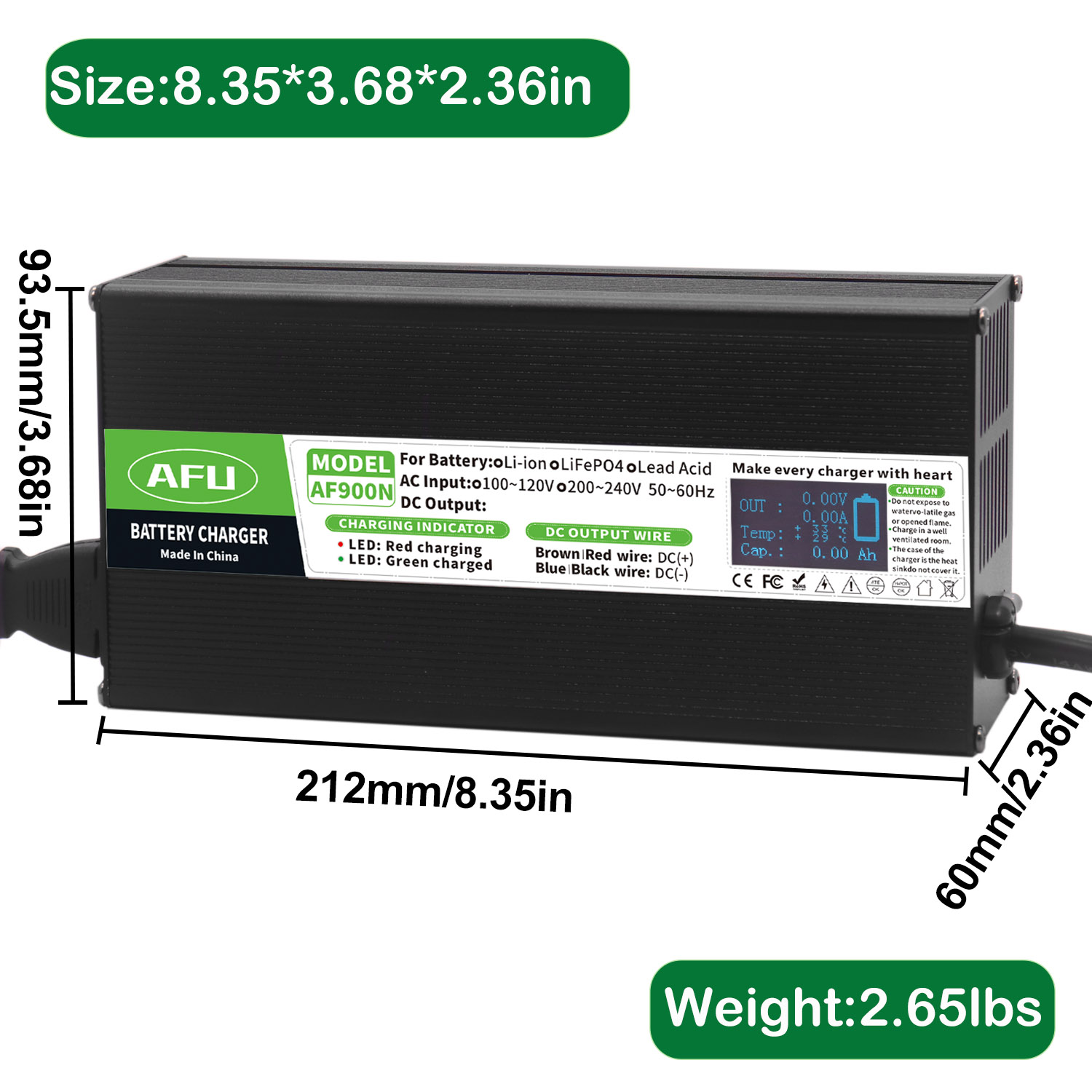 29.2V 25A LiFePO4 Battery Char - đánh giá và giá 84V 20A Smart Charger